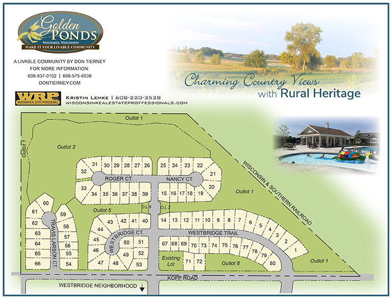 Golden Ponds Site Map