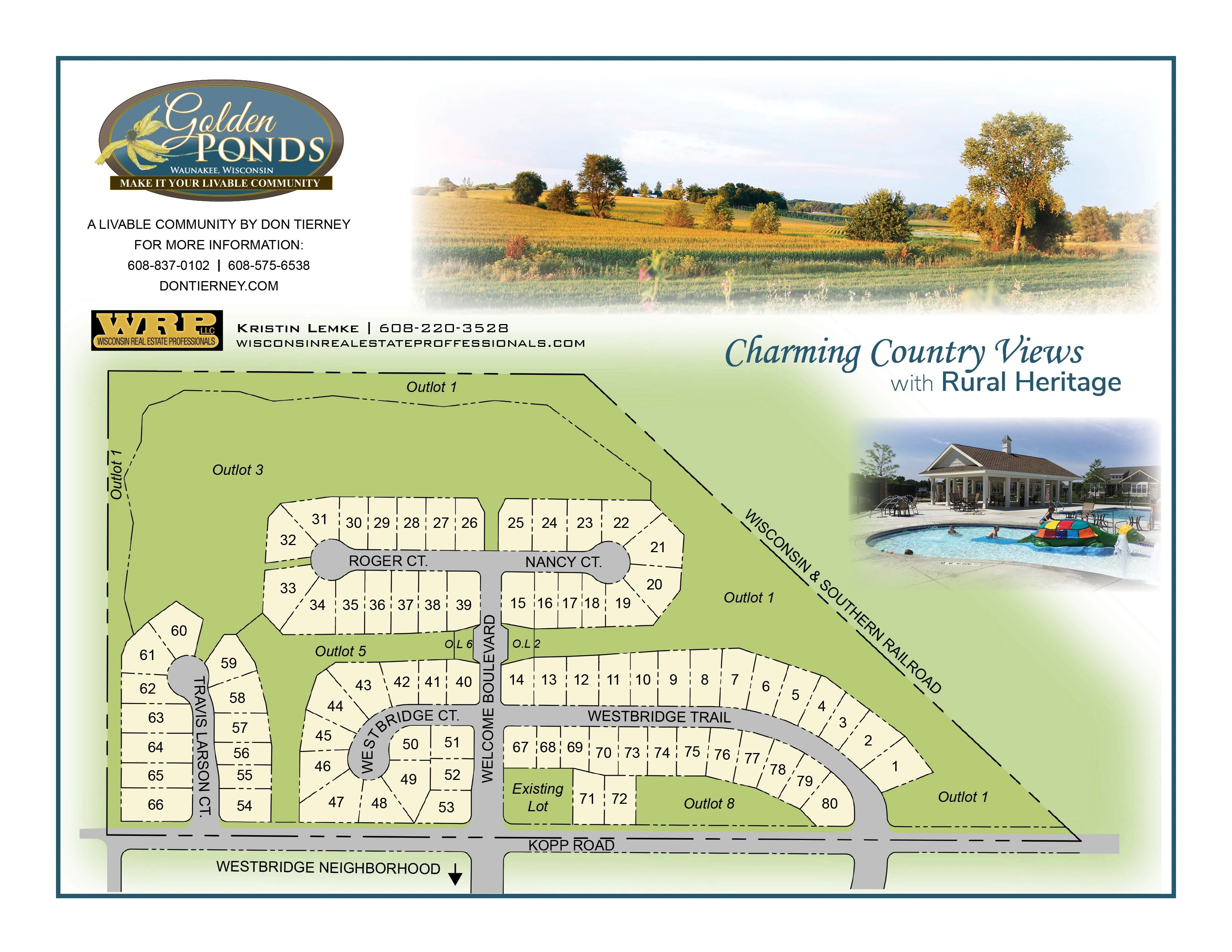 Golden Ponds Site Map