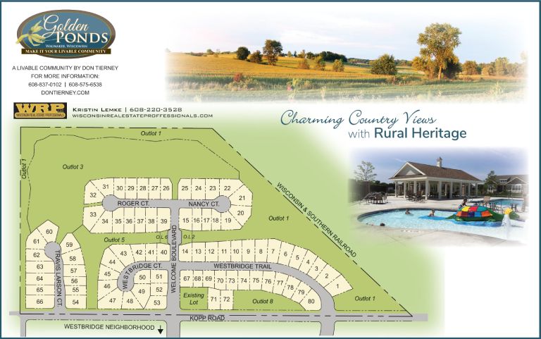 Golden Ponds Site Map