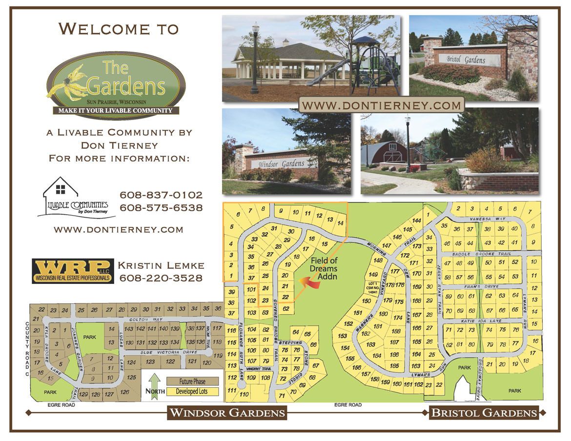 Bristol Gardens Site Map